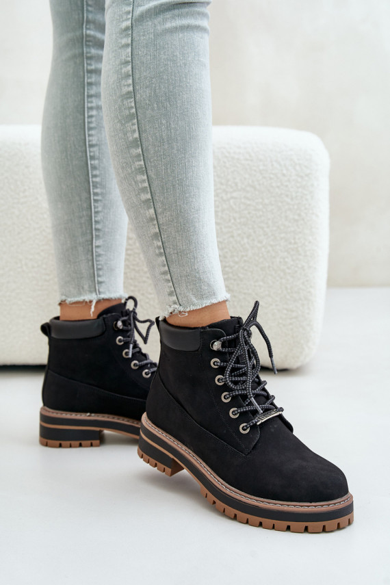 Womens Insulated Ankle Boots Big Star OO274A290 Black