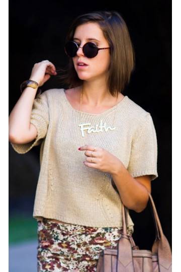 Kaklo papuošalas aukso spalvos  - 1 2