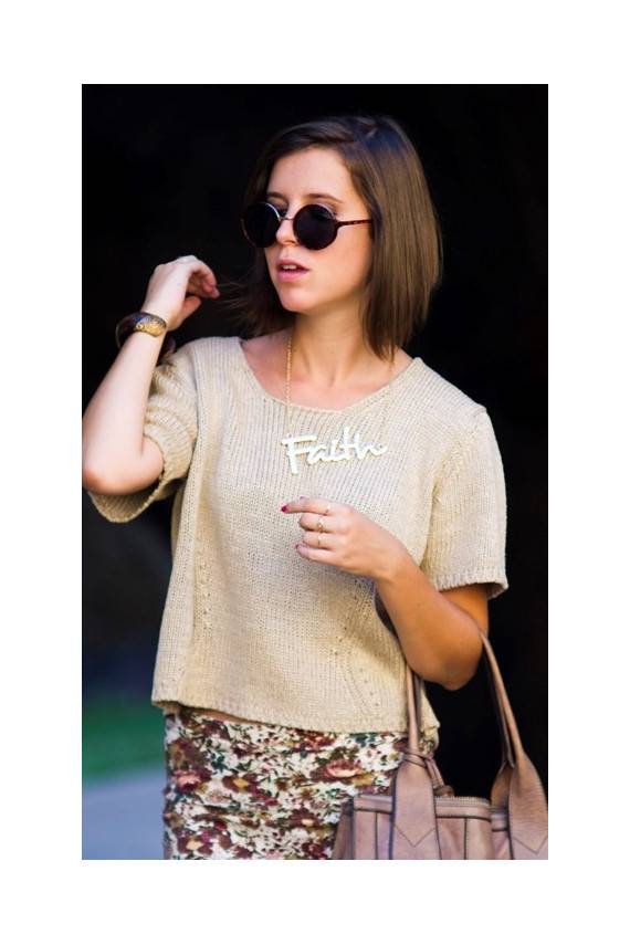 Kaklo papuošalas aukso spalvos  - 2