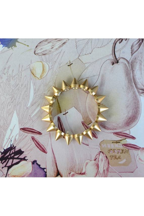 Matte Gold Spiked Bracelet