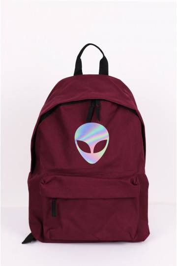 Backpack Alien Burgund Holo 2