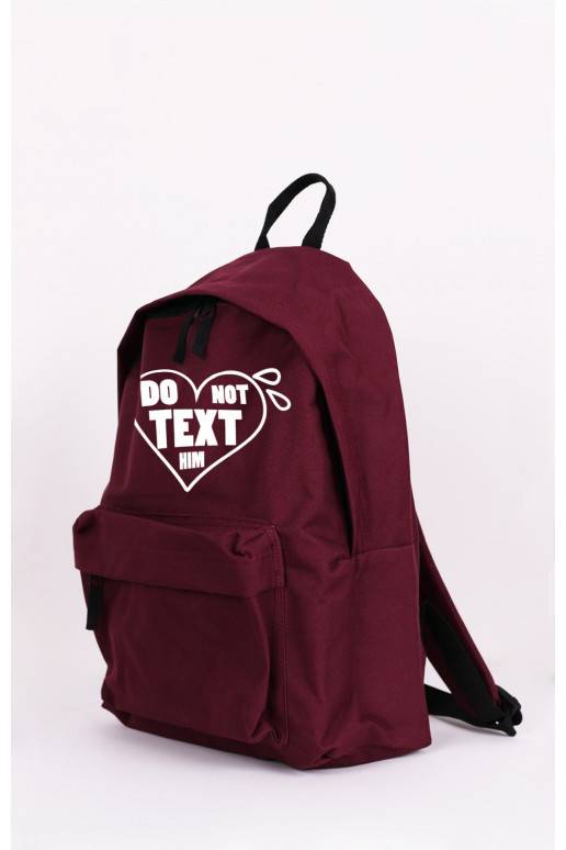 Plecak Don't Text Him