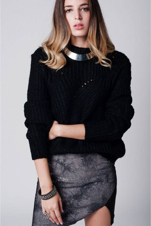 Fancy Snake Print Skirt with A Cut Away Front