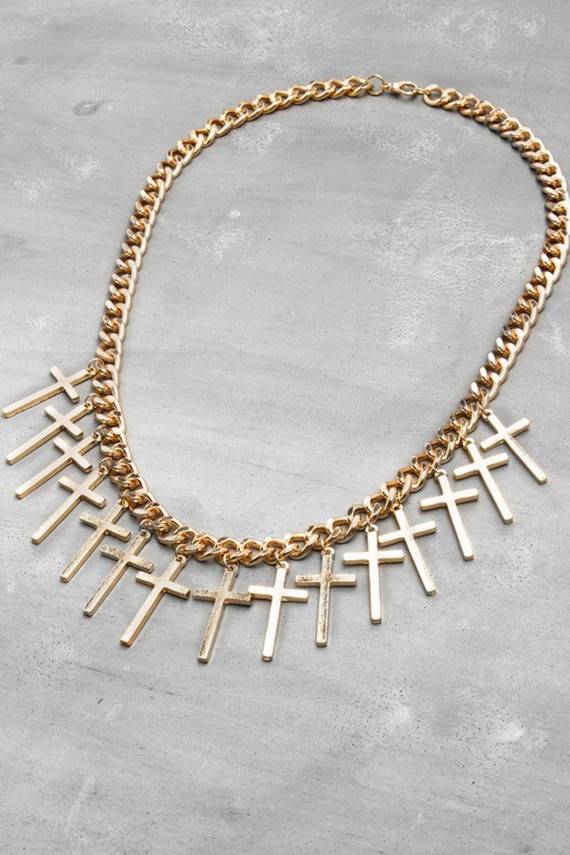 Kaklo papuošalas aukso spalvos Diavolesa - 1