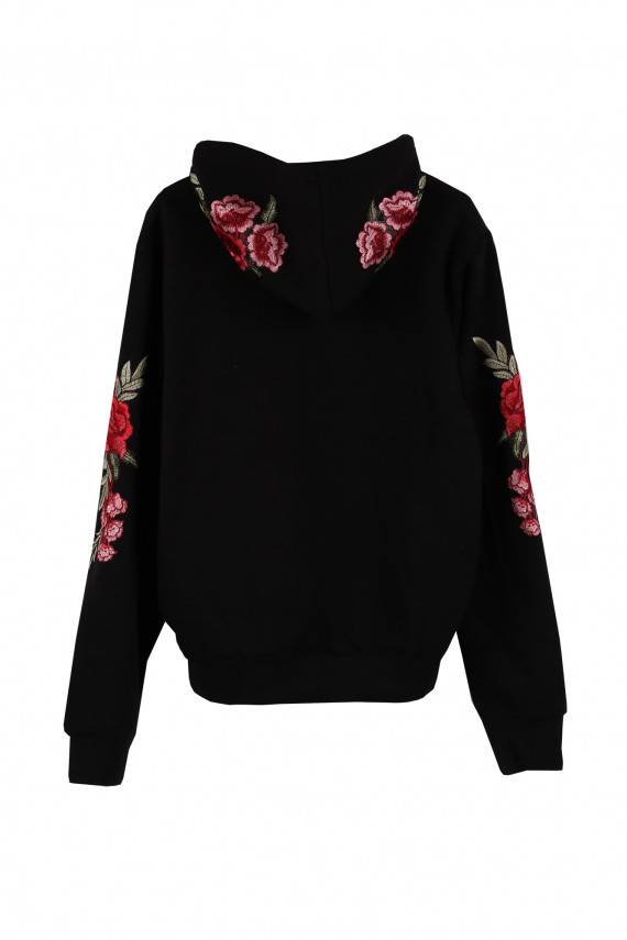 Bluza z kapturem Local Girl Gang + Rose Patch