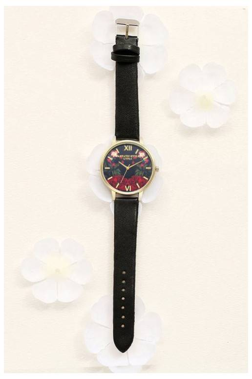 Laikrodis su odine rankena Laikrodis su odine rankena