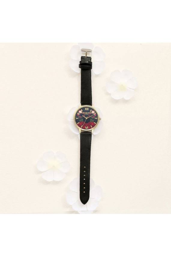 Laikrodis su odine rankena