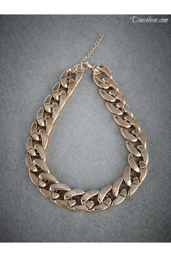 Kaklo papuošalas aukso spalvos Diavolesa - 2