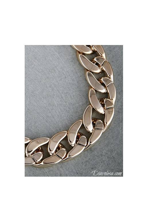 Kaklo papuošalas aukso spalvos Diavolesa - 6