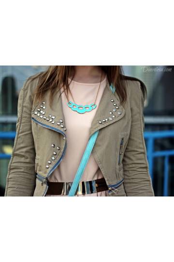 Kaklo papuošalas aukso spalvos  - 1