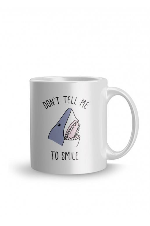 Kubek ceramiczny Don't tell me to smile 330 ml