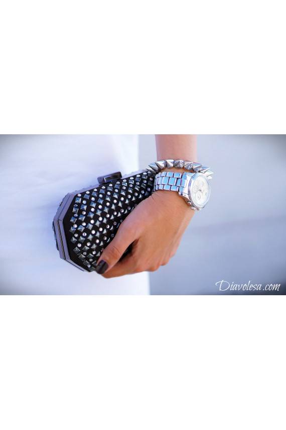 Spiked Silver Bracelet