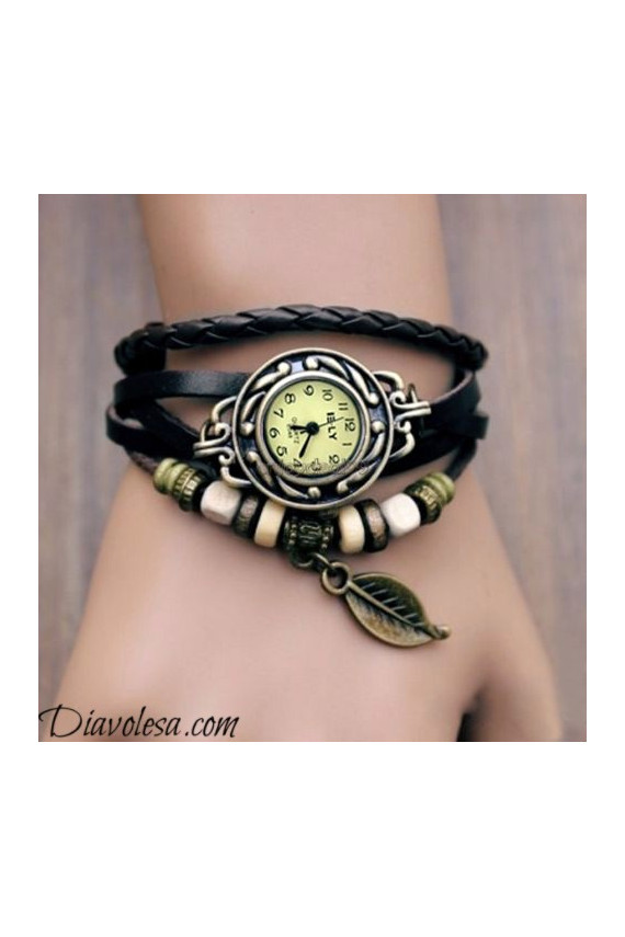 Laikrodis su odine rankena  - 2