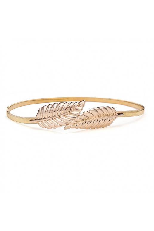 Strechy Waist Belt in Gold