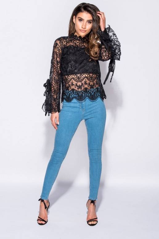 Romantic Bohemian Blouse With Wide Sleeves