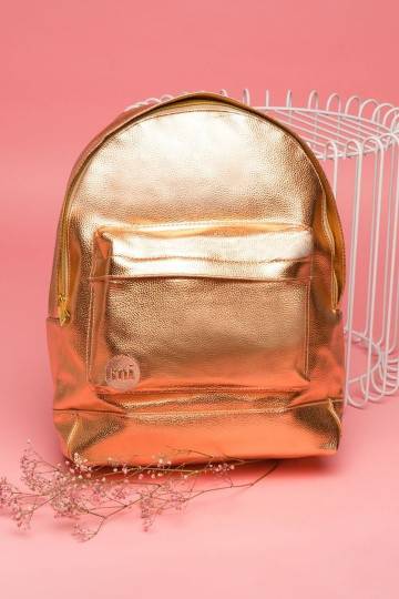 Mi-Pac Backpack Metallic Rose Gold 2