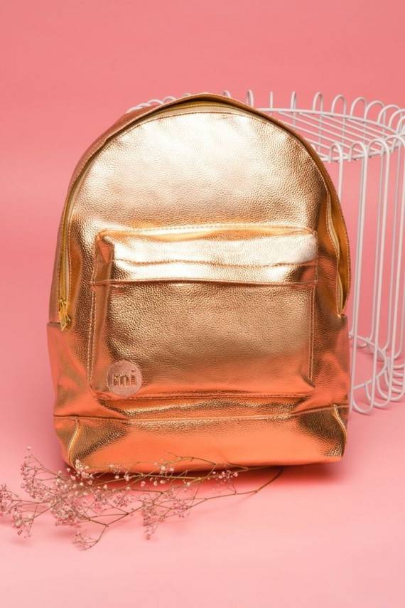 Mi-Pac Backpack Metallic Rose Gold
