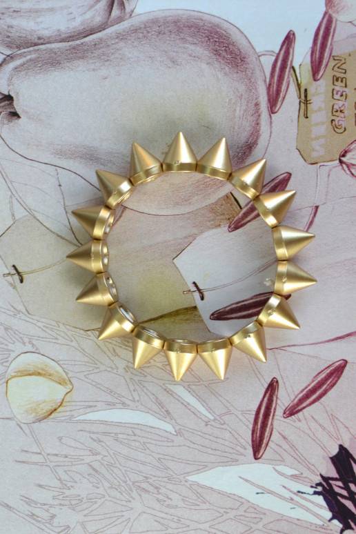 Matte Gold Spiked Bracelet