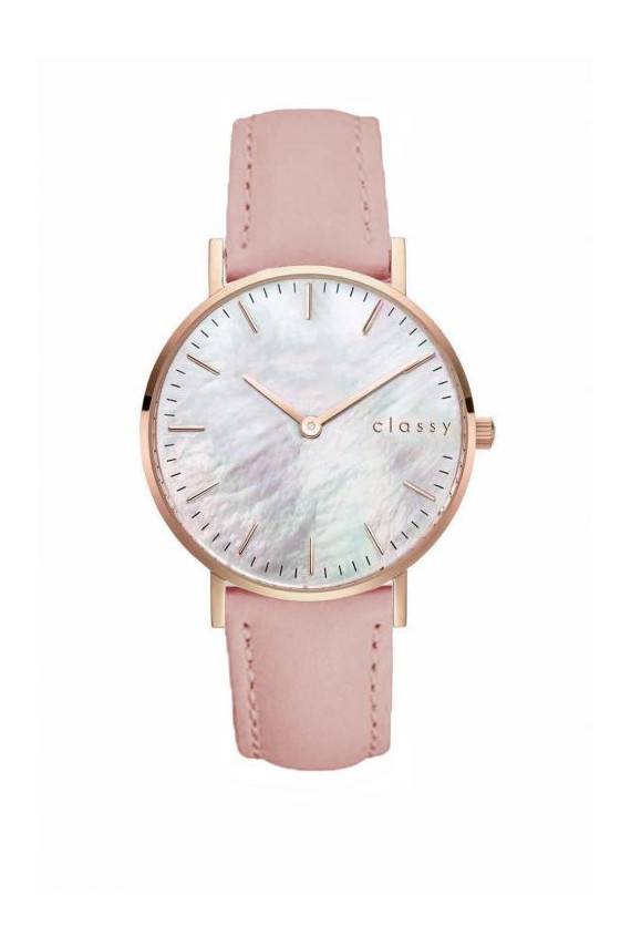 Classy Iridescent Nude Pink Watch