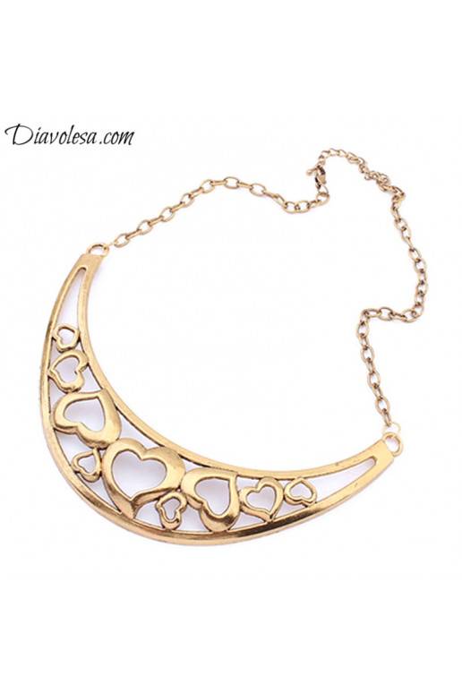 Kaklo papuošalas aukso spalvos