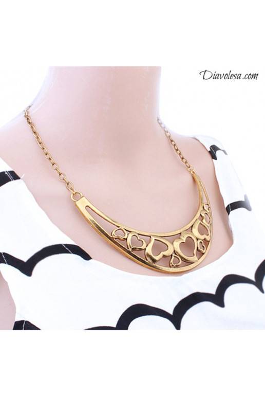 Kaklo papuošalas aukso spalvos