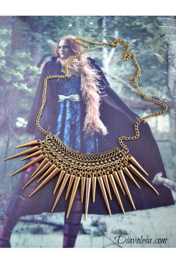 Kaklo papuošalas aukso spalvos