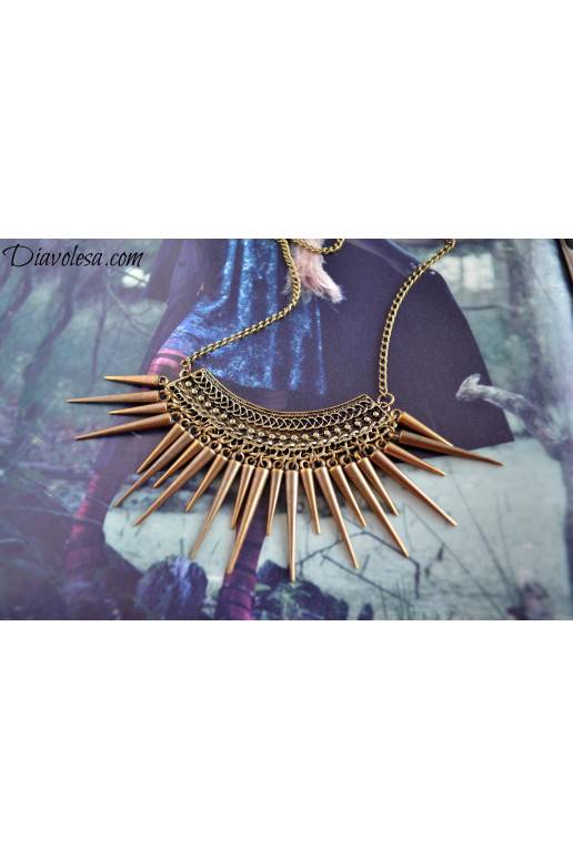 Kaklo papuošalas aukso spalvos