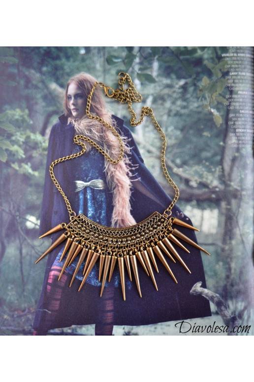 Kaklo papuošalas aukso spalvos