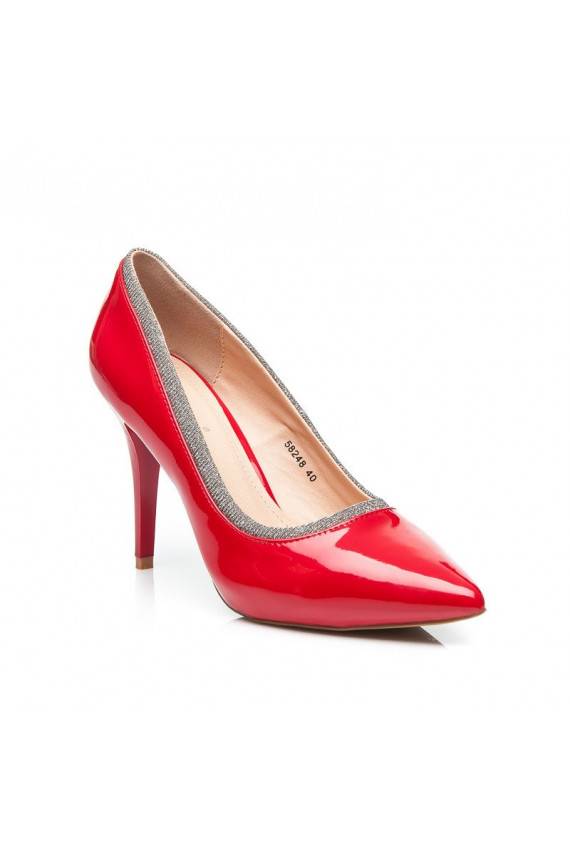Red shoes GLOSSY 58248R / S1-35P