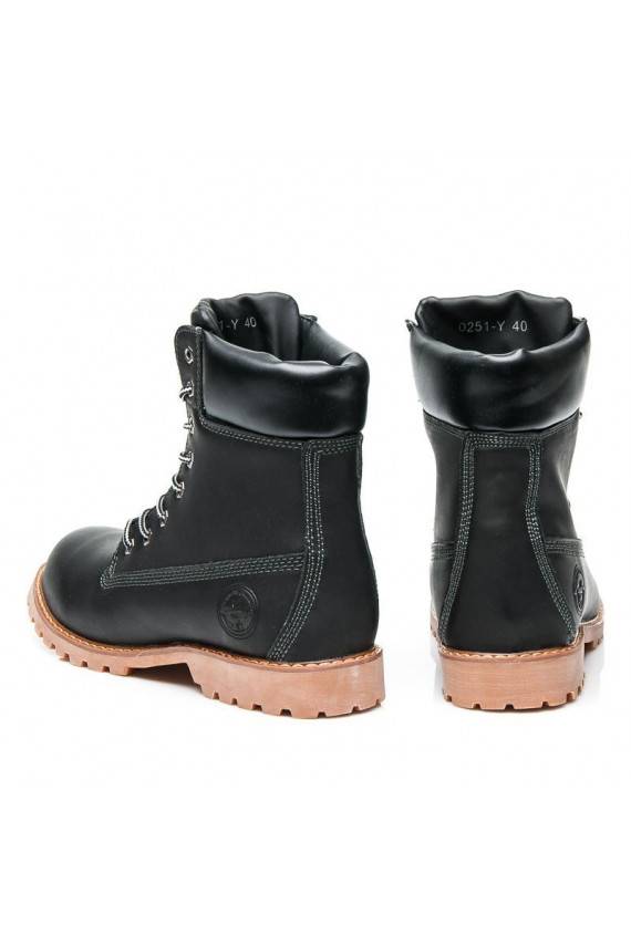 Stylish black ankle boots 0251B / S3-46P