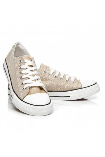 Glitter decorated sneakers Princess Gold BL42GO 2