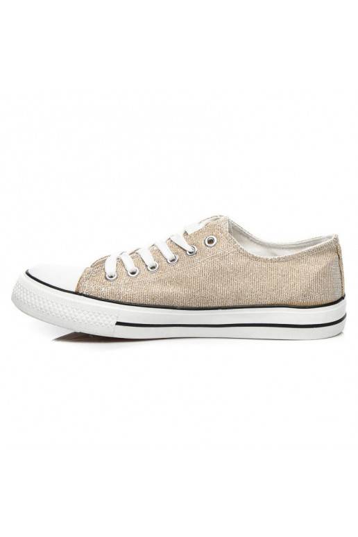 Glitter decorated sneakers Princess Gold BL42GO