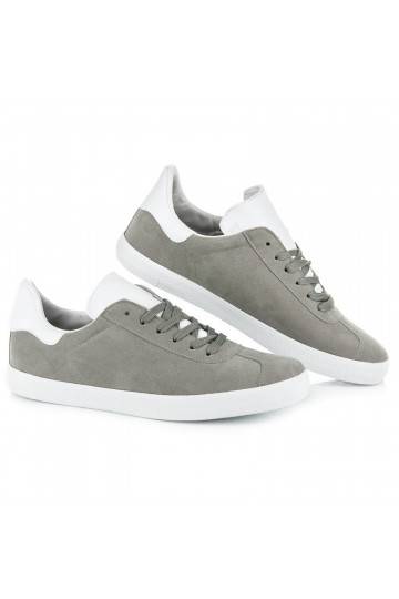 Men's gray and white casual shoes 85-158G 2