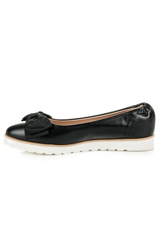 Black VICES ballerinas with decorated bows 1157-1B