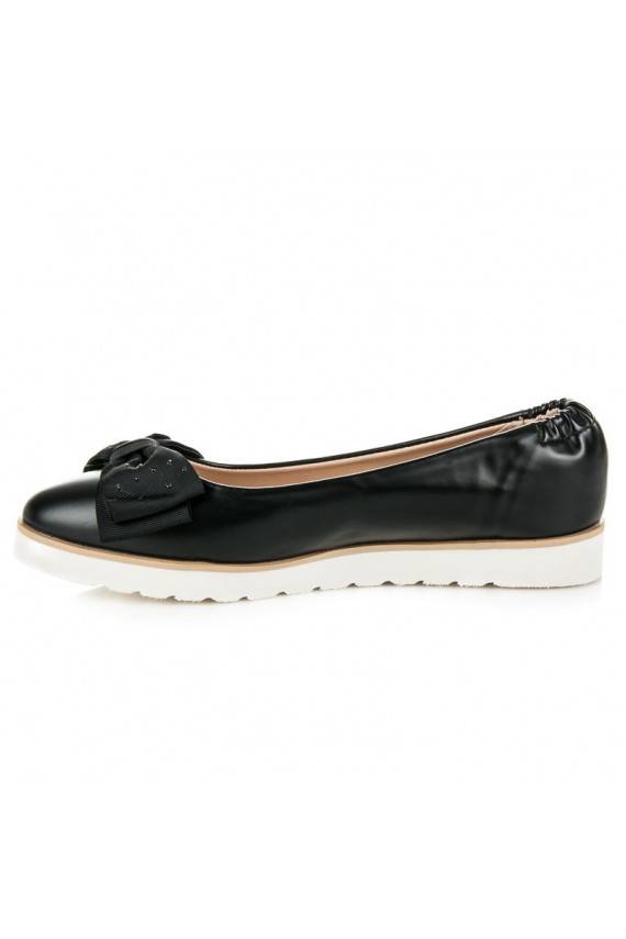 Black VICES ballerinas with decorated bows 1157-1B