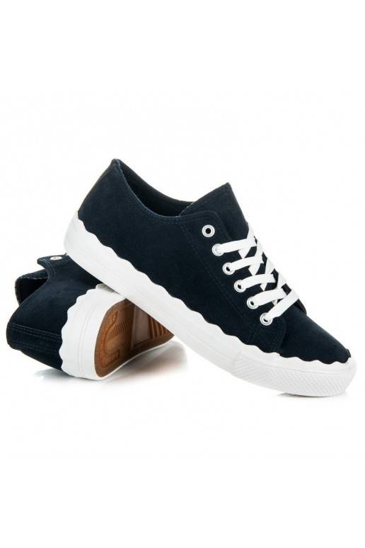 Tamsiai mėlyni suvarstomi teniso...