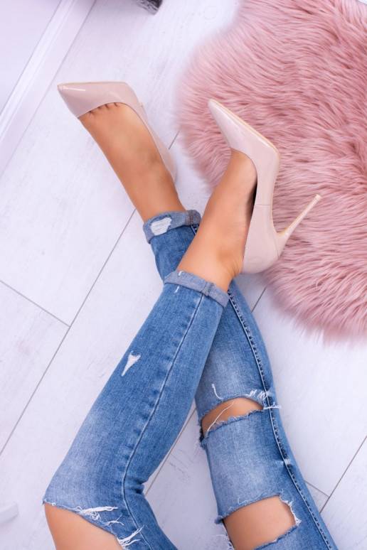 Women s Stilettos Lu Boo Lacquered Beige Bellucci Women s Stilettos Lu Boo Lacquered Beige Bellucci