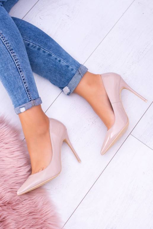 Women s Stilettos Lu Boo Lacquered Beige Bellucci Women s Stilettos Lu Boo Lacquered Beige Bellucci