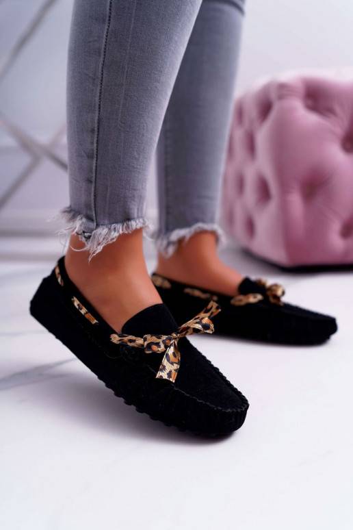 Women s Loafers Lu Boo Eco-suede Black Plummy