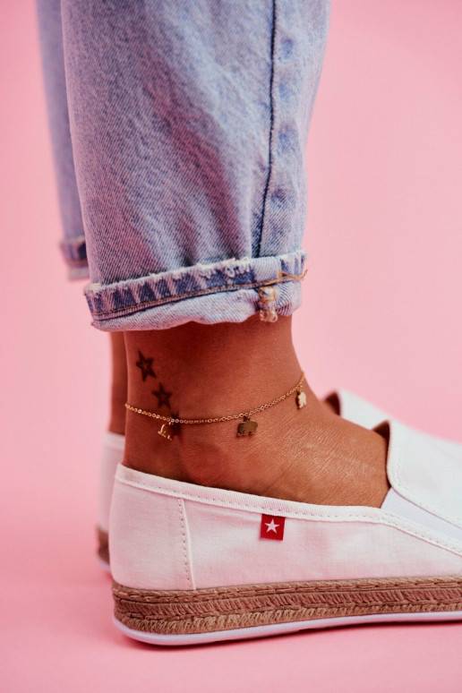 Women's Espadrilles Big Star Slip-on White FF276036 Women's Espadrilles Big Star Slip-on White FF276036