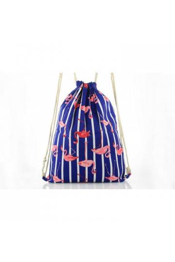 WOREK NA BUTY FLAMINGI GRANATOWE PASKI PLW-01WZ5