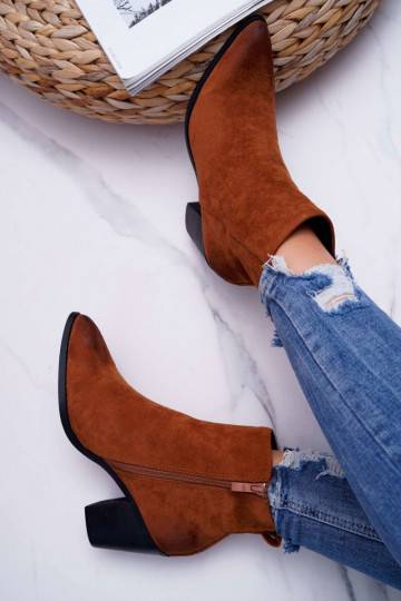 Women's Boots On High Heel Camel Niki 2