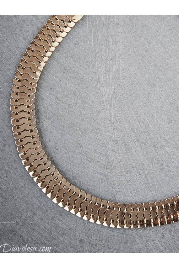 Kaklo papuošalas aukso spalvos Diavolesa - 6