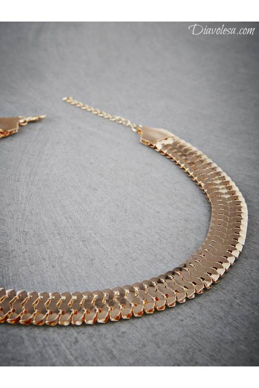 Kaklo papuošalas aukso spalvos Diavolesa - 7 Kaklo papuošalas aukso spalvos Diavolesa - 7