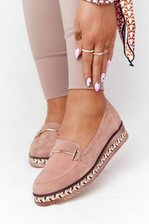 Loafers On A Platform Laura Messi 2284 Pink