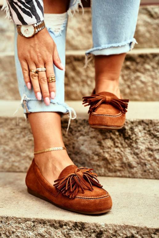 Women's Loafers Maciejka Leather Camel 04830 Women's Loafers Maciejka Leather Camel 04830