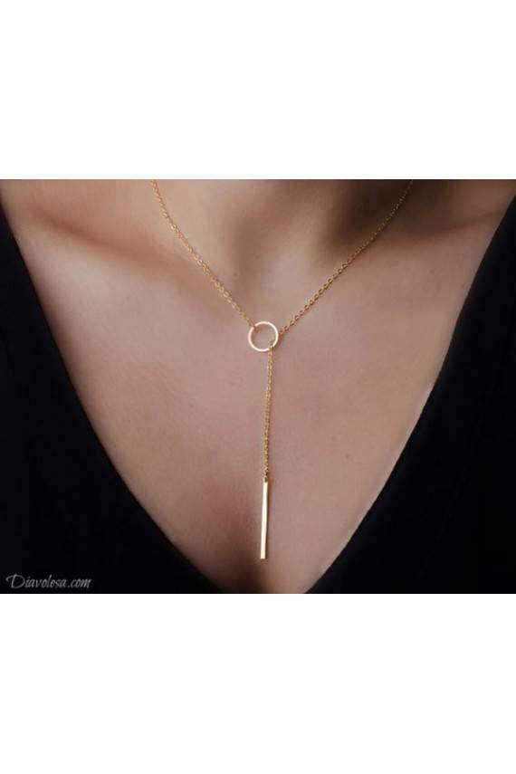 Kaklo papuošalas aukso spalvos Diavolesa - 4