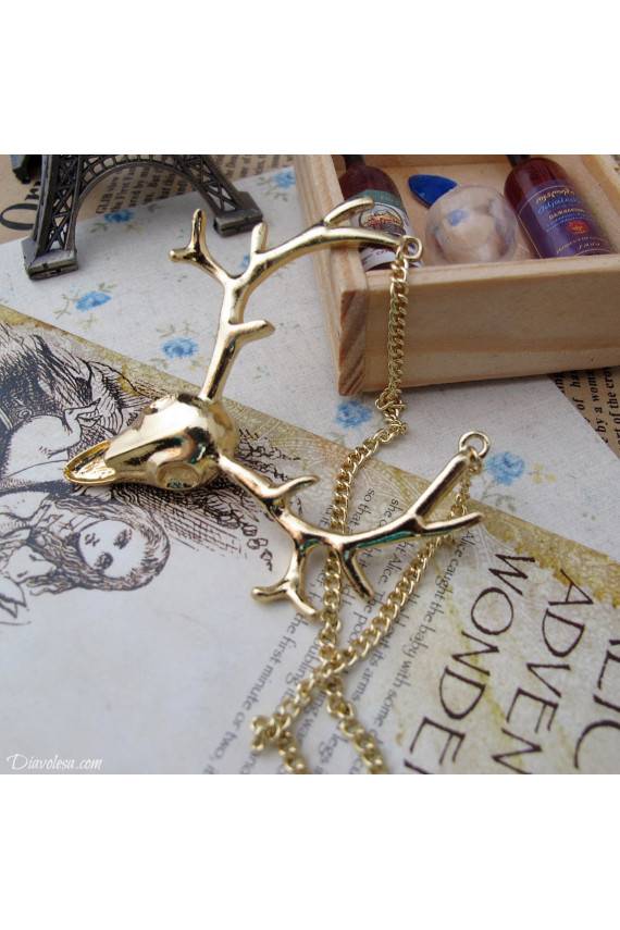 Kaklo papuošalas aukso spalvos  - 5