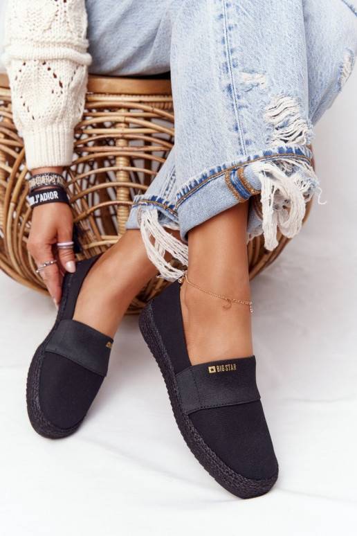 Espadrilles On A Braided Sole Big Star HH274482 Black