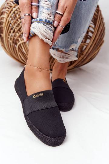 Espadrilles On A Braided Sole Big Star HH274482 Black 2